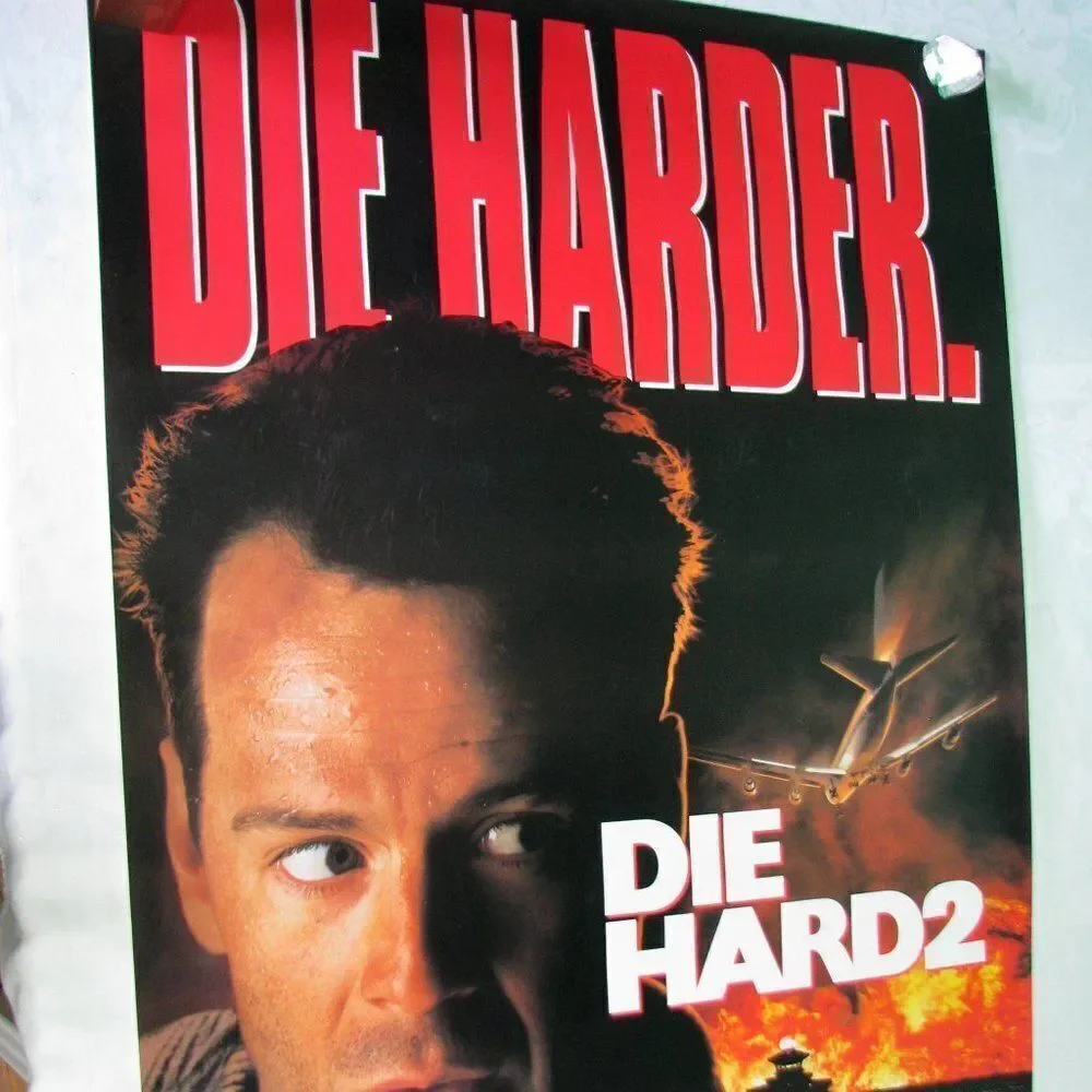 Vintage Die Hard 2 Movie Poster
